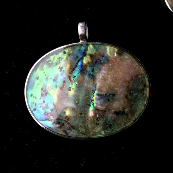 Sterling Silver 925 & Abalone shell set - Picture 5 of 7